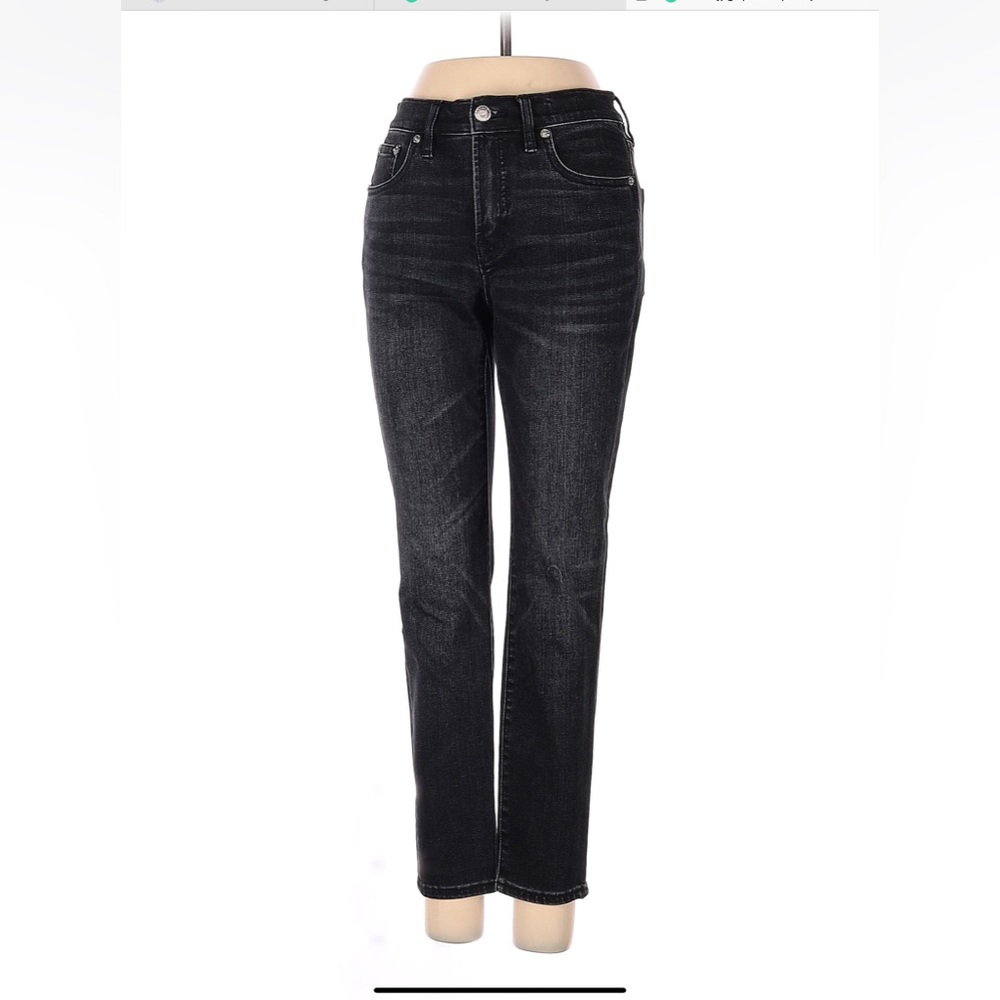 J Crew Black Whiskering High Rise, toothpick, jeans